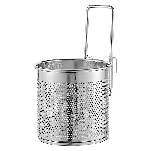 Operitacx Pasta-Siebkorb Metall Pasta Kochkorb: Pasta mit Griff Mesh Net Sieb Culender für Pasta Nudeln Klotze Und 17X10x10cm Schaumlöffel Operitacx Pasta-Siebkorb Metall Pasta Kochkorb: Pasta mit Griff Mesh Net Sieb Culender für Pasta Nudeln Klotze Und 17X10x10cm Schaumlöffel von Operitacx