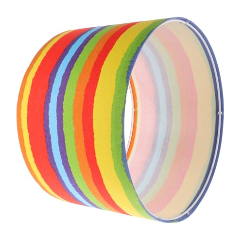Operitacx Pendelleuchte Lampenschirm für Deckenlampen Tischlampe mit Einfachem Design Regenbogenstreifen für Schlafzimmer und Wohnzimmer von Operitacx