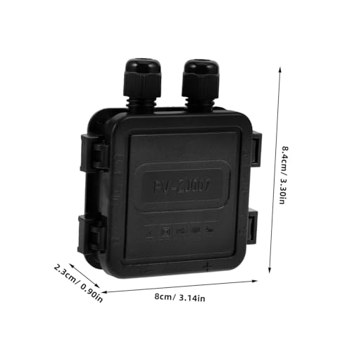 Operitacx Photovoltaik Anschlussdose und Flammgeschützt Abs metall Gehäuse Praktische Kabelverbindung für Solaranlagen Outdoor Kabelbox mit Doppelöffnung und Diode UV beständig Operitacx Photovoltaik Anschlussdose und Flammgeschützt Abs metall Gehäuse Praktische Kabelverbindung für Solaranlagen Outdoor Kabelbox mit Doppelöffnung und Diode UV beständig von Operitacx