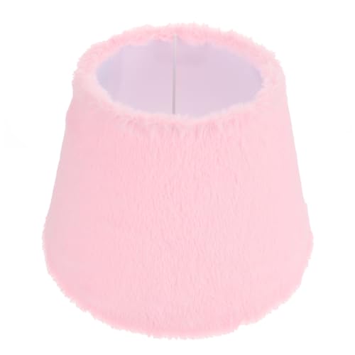 Operitacx Plüsch Lampenschirm Weicher Ersatz Lampenabdeckung für Tischlampe Pendelleuchte Schlafzimmer Wohnzimmer Rosa Einzeln Verpackt von Operitacx