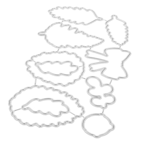 Operitacx Prägeschneideform ausstechplatte Cutter messser Embossing Machine dekoring Weihnachts-Stanzformen Urlaubsstanzungen empfindliche Stanzform Scrapbooking-Stanzformen Kohlenstoffstahl von Operitacx