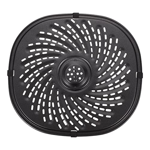 Operitacx Professionelle Air Fryer Grillpfanne Crisper Platte Antihaftplatte für Heißluftfritteuse Schwarz Vielseitiges Zubehör zum Frittieren Backen Grillen und Rösten von Operitacx