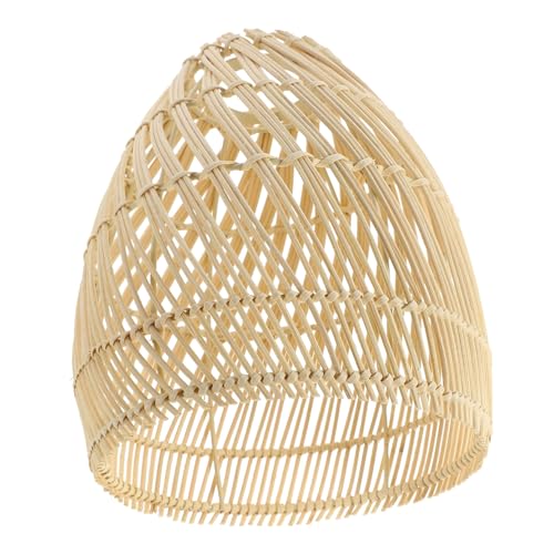 Operitacx Rattan Lampenschirm Handgewebt Ersatzschirm Hängelampe Deckenleuchte Wohnzimmer Esszimmer Schlafzimmer Dekoration Durchmesser Höhe von Operitacx
