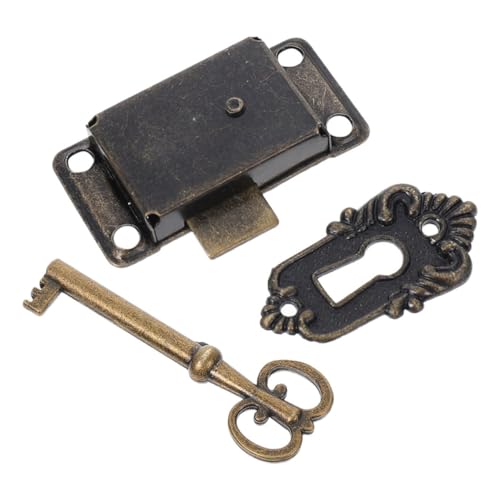 Operitacx Retro Möbel Schloss aus Metall Robustes Schubladenschloss für Antike Kommoden Eleganter Vintage Stil für Schrank Schmuckkasten und Büroschubladen Operitacx Retro Möbel Schloss aus Metall Robustes Schubladenschloss für Antike Kommoden Eleganter Vintage Stil für Schrank Schmuckkasten und Büroschubladen von Operitacx
