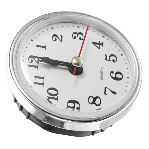 Operitacx Retro Uhreinsatz Selbstgemacht Runder Uhrenkopf mit Arabischen Zahlen Uhrwerk Vielseitig Einsetzbar für Wanduhr und Tischuhr Geeignet für Heimwerker Projekte von Operitacx