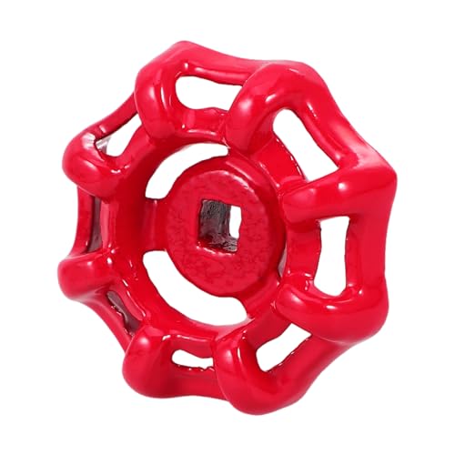 Operitacx Robuster Ersatzgriff für Außenventile aus Gusseisen Quadratisches Rotes Handrad Langlebig und Wetterbeständig Passend für Gartenschlauch absperrventile Einfache von Operitacx