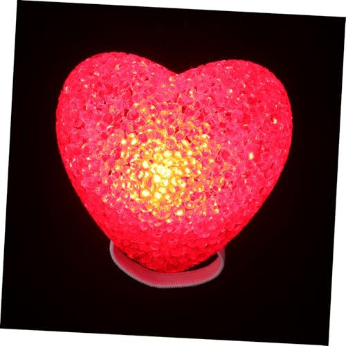Operitacx Rotes LED Handheld Nachtlampe Valentinstag Deko Tragbar für Schlafzimmer und Hochzeitsdekoration mit Leuchtendem Liebessymbol von Operitacx