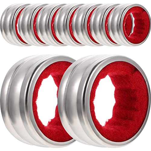 9 StüCk Edelstahl Weintropfstopp, TropfenfäNger Weinflasche Ring, Tropfring FüR Weinflaschen, Auslaufsicherer Weinflaschen Tropfkragen, Perfekt FüR Haushalt Und Partys von Operitacx