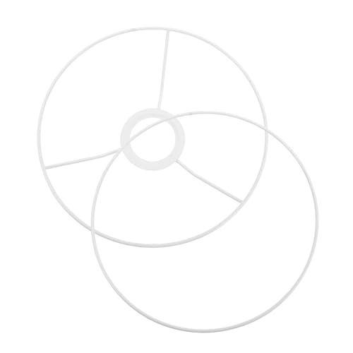 Operitacx Runder Lampenschirm Ring aus Metall DIY Lampenschirm Halterung für Fassung Stabile Lampenfassung für Tisch Steh und Hängelampen Einfache Montage Vielseitig Einsetzbar von Operitacx