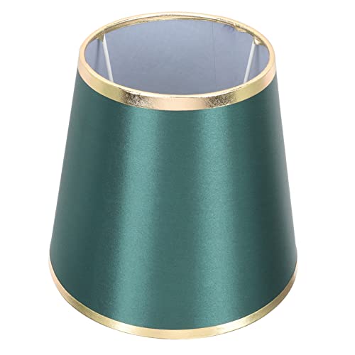 Operitacx Runder Stoff Lampenschirm für Tischlampen und Kronleuchter Dunkelgrün Gold Elegante Dekoration für Schlafzimmer Wohnzimmer und Esszimmer Hochwertiges Design und Langlebige von Operitacx