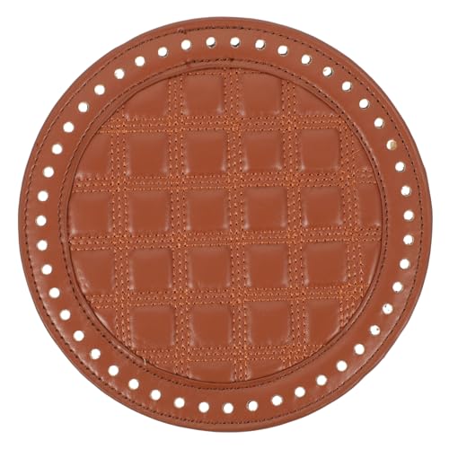 Operitacx Runder Taschenboden Kunstleder für DIY Handtaschen Strapazierfähige Basisplatte für Häkel und Webprojekte für Kreative Taschenherstellung Braun Operitacx Runder Taschenboden Kunstleder für DIY Handtaschen Strapazierfähige Basisplatte für Häkel und Webprojekte für Kreative Taschenherstellung Braun von Operitacx