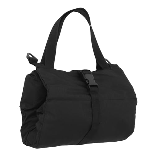 Operitacx Schwarze Robuste Canvas Rolltasche Werkzeugtasche mit Haken Großes Fassungsvermögen Kompakt und Tragbar für Mechaniker Elektriker und Mobile Werkzeugeinsatz von Operitacx