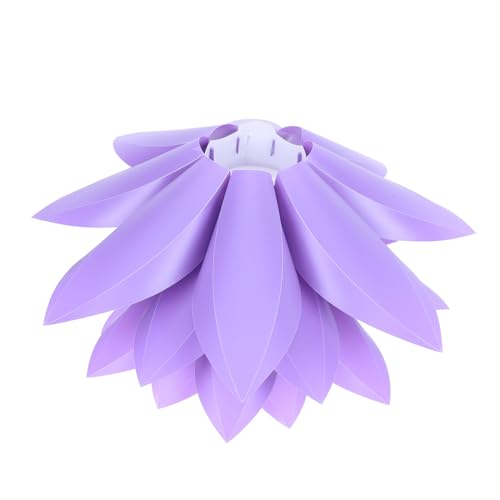 Operitacx Sechs Schichtiger Lotus Lampenschirm aus Langlebigem PP Kunststoff Stilvoller DIY Lampenschirm für Decken Steh und Tischlampen Dekorativ für Wohnzimmer und Bar Höhe von Operitacx
