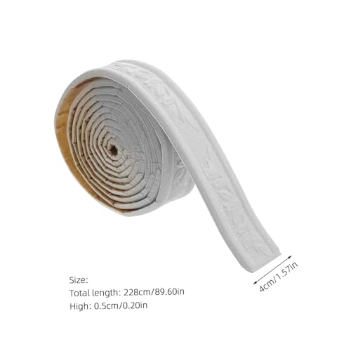 Operitacx Selbstklebende Weiße Schaumstoff wandleiste Flexible Zierleiste zum Zuschneiden Dekorative Fußleistenbordüre für Küche Bad Wohnzimmer Einfache Montage Ablösbar ohne Rückstände Operitacx Selbstklebende Weiße Schaumstoff wandleiste Flexible Zierleiste zum Zuschneiden Dekorative Fußleistenbordüre für Küche Bad Wohnzimmer Einfache Montage Ablösbar ohne Rückstände von Operitacx