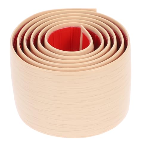 Operitacx Selbstklebender PVC Bodenübergang mit Holzmaserung Flexible Abdeckleiste für Vinyl und Teppichböden Strapazierfähiger Übergangsprofil Streifen zur Lückenabdeckung und Nahtlosen von Operitacx