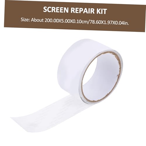 Operitacx Selbstklebendes Fenster Reparaturband PVC Reißfestes Gewebeband Zuschneidbares Fenster Fliegennetz Reparatur Patch für Türen Zelte Pools Langlebiges und Stark Haftendes Operitacx Selbstklebendes Fenster Reparaturband PVC Reißfestes Gewebeband Zuschneidbares Fenster Fliegennetz Reparatur Patch für Türen Zelte Pools Langlebiges und Stark Haftendes von Operitacx