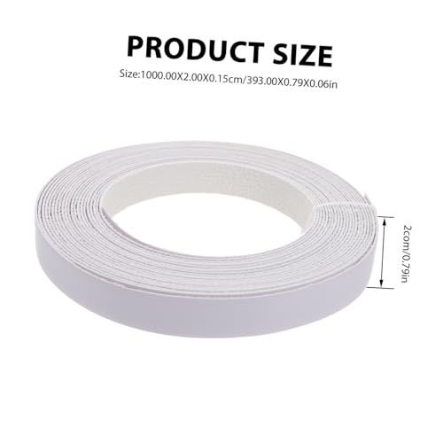 Operitacx Selbstklebendes Kantenband mit Voraufgetragenem Heißschmelzkleber Stark Flexible Weiße Umleimerleiste für Möbelkanten Kantenschutz und Schrankabschluss Zuschneidbar und von Operitacx