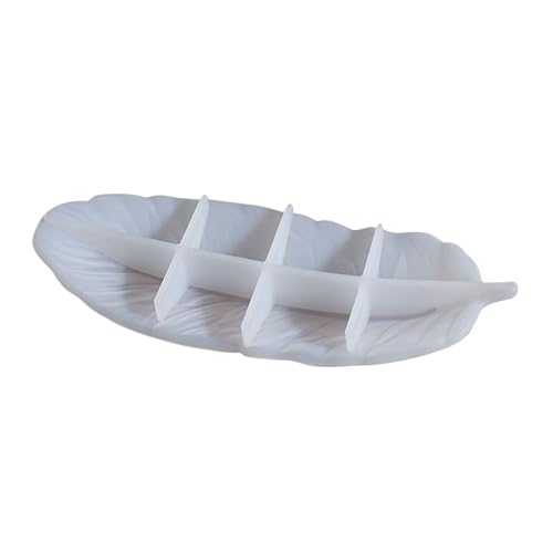 Operitacx Silikonform Resin Tablett Blattform für Epoxidharz Gießen Spiegelglatte Oberfläche Einfache Entnahme DIY Schmuck Aufbewahrungstablett Originelles Basteln mit Langlebigem Silikon von Operitacx