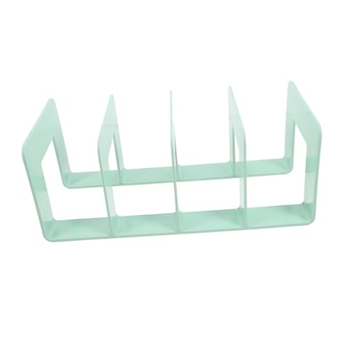 Operitacx Stabile Buchstütze Zeitschriftenständer 4 Fächer Organizer Für Regale Bürobedarf Robust Und Langlebig Mit Abgerundeten Ecken von Operitacx