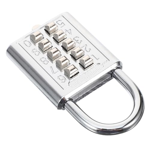 Operitacx Stelliges Zahlenschloss mit Resetfunktion Metall Kombinations Vorhängeschloss für Gepäck Fitnessstudio Schränke und Werkzeugkoffer Stabiles Sicherheits Padlock für Vielseitigen Operitacx Stelliges Zahlenschloss mit Resetfunktion Metall Kombinations Vorhängeschloss für Gepäck Fitnessstudio Schränke und Werkzeugkoffer Stabiles Sicherheits Padlock für Vielseitigen von Operitacx