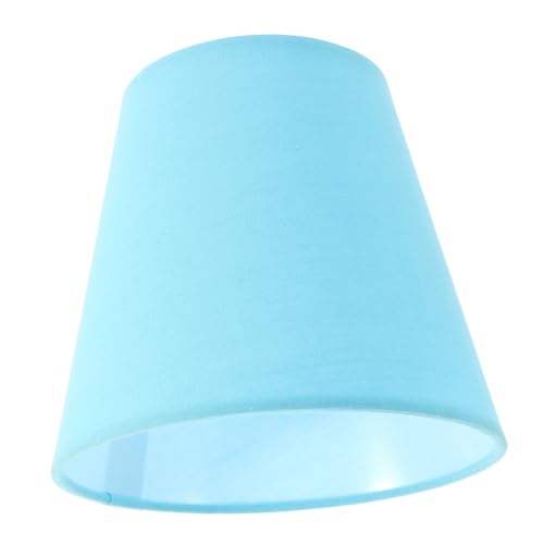 Operitacx Stoff Lampenschirm Blau Vintage Tischlampe Lampenschirm Abnehmbar Dekorativer Lampenüberzug Für Steh Wandleuchten Robustes Textil Eisen Material von Operitacx
