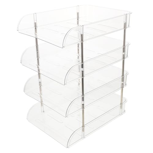 Operitacx Stufiges Desktop Bücherregal Organizer Stapelbares Regal mit Stabiler Konstruktion Platzsparend für Büro Studenten-Schreibtisch Multifunktionaler Dokumenten Briefablage Organizer Operitacx Stufiges Desktop Bücherregal Organizer Stapelbares Regal mit Stabiler Konstruktion Platzsparend für Büro Studenten-Schreibtisch Multifunktionaler Dokumenten Briefablage Organizer von Operitacx
