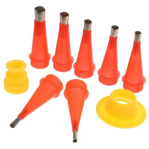 Operitacx Teiliges Edelstahl silikon Dichtungsdüsen mit Schutzkappe und Basis Wiederverwendbar Vielseitig für Küche Bad Fenster und Fliesen Einfach zu Reinigen und Präzise Fugenversiegelung von Operitacx