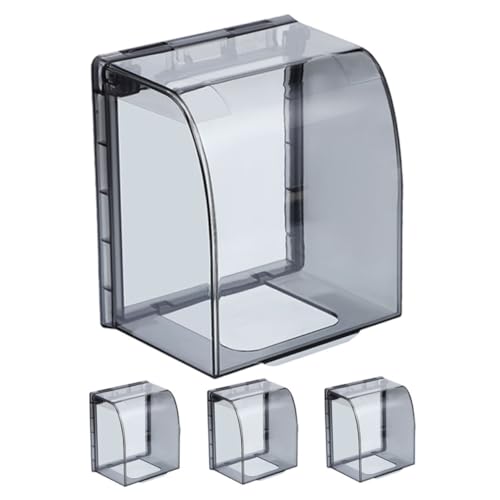 Operitacx Teiliges Wasserdichte Steckdosenschutz Abzweigdose Transparente Outdoor Schutzabdeckung für Elektrische Anschlussdosen Erhöhtes Design für Größere Stecker Wetterfeste von Operitacx