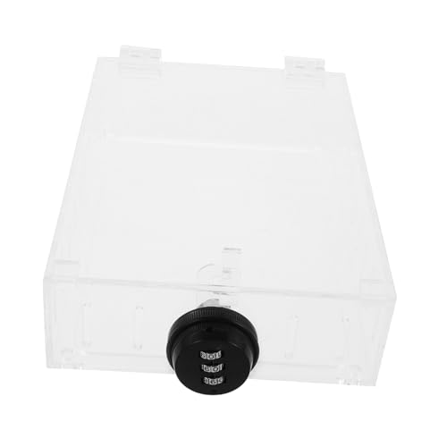 Operitacx Thermostat Lock Box aus Robustem Kunststoff mit Transparentem Design Wandmontierbar Staubgeschützt Kompatibel für Wandthermostate mit Sicherem Zahlenschloss von Operitacx