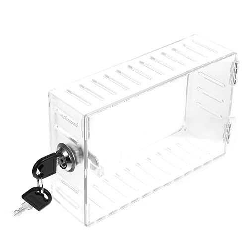 Operitacx Thermostat Schutzbox Abschließbar mit Schlüssel Transparente Wandabdeckung Manipulationssichere Thermostat Lock Box für Universellen Schutz Einfache Montage Langlebig und Robust von Operitacx