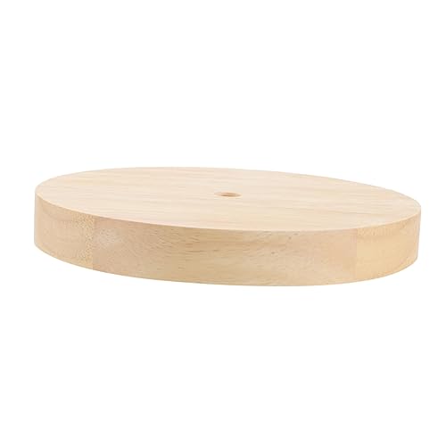 Operitacx Tischlampensockel Rund für DIY Holzlampe Vielseitig Einsetzbar als Ständer für Kristallkugeln und Kunsthandwerk Elegante Verarbeitung von Operitacx
