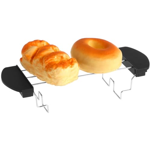 Operitacx Toaster Warming Rack Edelstahl Sandwich Racks Brot Toast Rack Brot Laib Scheibenhalter Grillw rmungsregale Toaster Accessoires für Heimküche 26 cm Toaster von Operitacx