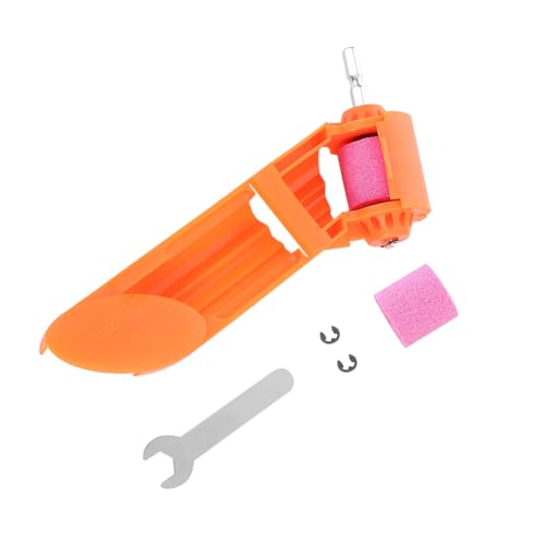 Operitacx Tragbare Elektrische Bohrmaschine Tragbarer Bohrerschleifer Schleifräder Für Bohrer Bohrerschleifmaschine Bohrerschleifaufsatz Orange Schleifscheibe Aus Braunem von Operitacx