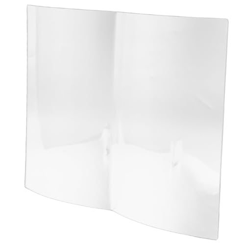 Operitacx Transparenter Acryl Buchständer Fächerförmig Kompakter Tisch Bücherhalter für Kochbücher Magazine Quran Offenes Design Küchen und Wohnzimmerständer von Operitacx