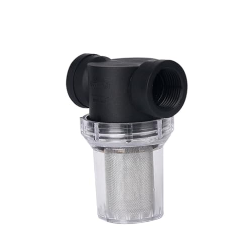 Operitacx Transparenter Wasserfilter Vorfilter Anschluss Mesh Filterfeinheit Langlebig Auslaufsicher Einfache Installation für Wasserhahn und Gartenschlauch Hohe Filtereffizienz Sichtbare von Operitacx