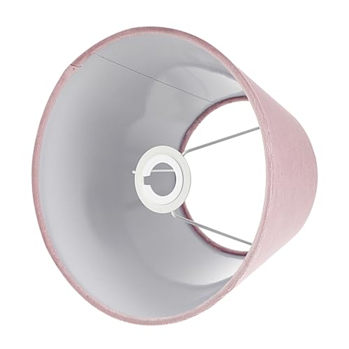 Operitacx Tuchlampenschirm Weiß mit Pinkem Außenfutter Robustes Leichtes Design für Bürolampen Hochwertige Verarbeitung für Lange von Operitacx