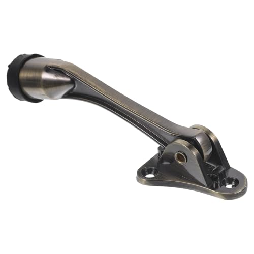 Operitacx Türstopper aus Zinklegierung Langarmiger Türhalter mit Hufeisenform Grün Bronzefarben Ergonomisches Design Einfache für Innen und Außentüren Geeignet von Operitacx