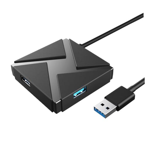 Operitacx USB Hub Ports USB Verteiler Praktischer für Schnelles Datenlesen Rechteckiges Design Kompatibel mit PC Langlebiges Material von Operitacx