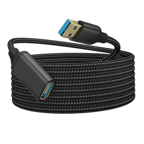 Operitacx USB Verlängerungskabel Nylon Geflochten Hochgeschwindigkeits Datenübertragung Kompatibel mit Kamera Drucker Festplatte und USB Geräten von Operitacx
