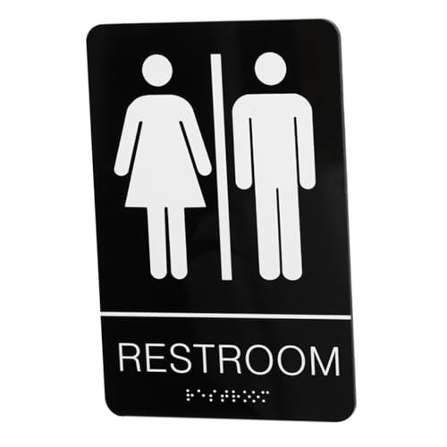 Operitacx Unisex Toilettenschild mit Braille Ada Konformes Edelstahl Wc Schild mit Selbstklebendem Klebeband Korrosionsbeständig Fühlbare Prägung Vielseitig für Büro Restaurant Räume Operitacx Unisex Toilettenschild mit Braille Ada Konformes Edelstahl Wc Schild mit Selbstklebendem Klebeband Korrosionsbeständig Fühlbare Prägung Vielseitig für Büro Restaurant Räume von Operitacx