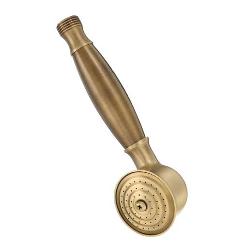 Operitacx Vintage Messing Handbrause Hochdruck Regenstrahl Handheld Duschkopf Ersatz Antikes Badezimmer Zubehör Brushed Oberfläche Flexibel Operitacx Vintage Messing Handbrause Hochdruck Regenstrahl Handheld Duschkopf Ersatz Antikes Badezimmer Zubehör Brushed Oberfläche Flexibel von Operitacx