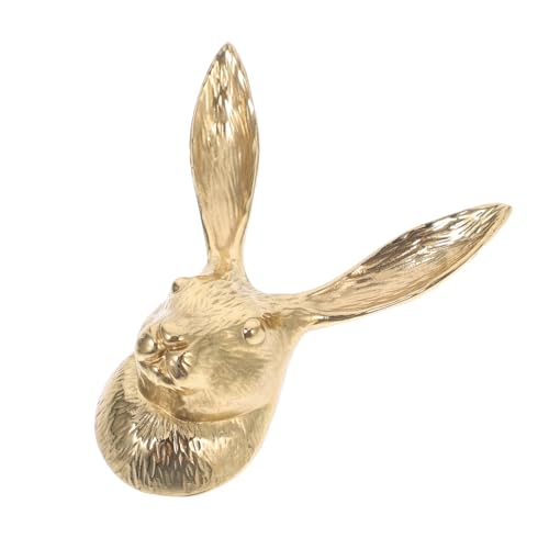 Operitacx Vintage Messing Möbelgriff in Hasenkopf Form Dekorativer Schrankgriff mit Einfachem Schraubmechanismus Robustes Bunny Design für Kommoden und Küchenschränke Leicht zu Installieren Operitacx Vintage Messing Möbelgriff in Hasenkopf Form Dekorativer Schrankgriff mit Einfachem Schraubmechanismus Robustes Bunny Design für Kommoden und Küchenschränke Leicht zu Installieren von Operitacx