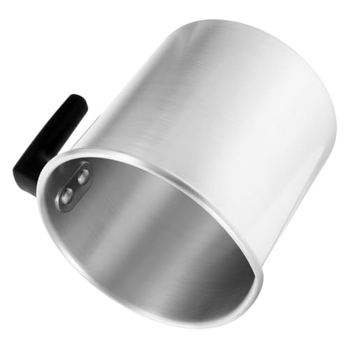 Operitacx Wachsschmelztiegel Aluminium Gießkanne mit Hitzebeständigem Griff Tropffrei für DIY Kerzen Seifen Lippenstift Herstellung Nahtloses Gefäß von Operitacx