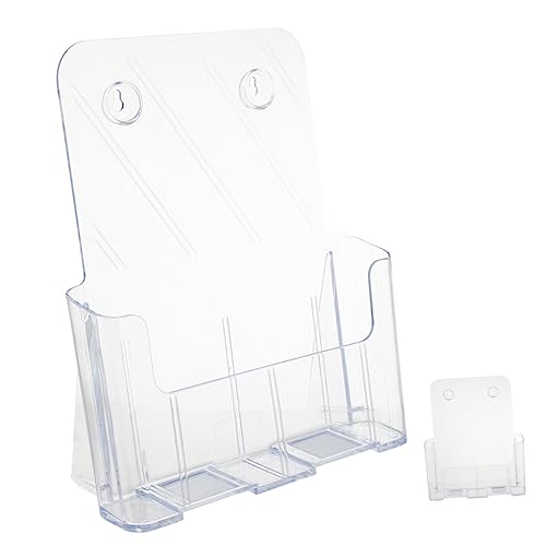 Operitacx Wandmontierter Dokumentenhalter Transparenter Zeitschriftenständer Akryldisplay für Büro Hängender Organizer für Papiere und Dateien Flexibles Design für Einfache Handhabung von Operitacx