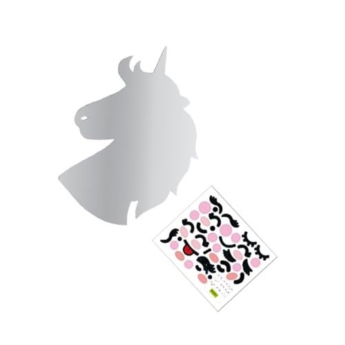 Operitacx Wandspiegel Aufkleber Einhorn Design Selbstklebend Große DIY Wanddeko für Wohnzimmer Schlafzimmer Kinderzimmer Operitacx Wandspiegel Aufkleber Einhorn Design Selbstklebend Große DIY Wanddeko für Wohnzimmer Schlafzimmer Kinderzimmer von Operitacx