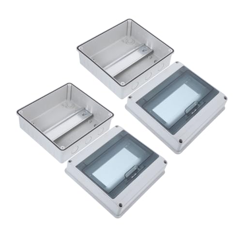 Operitacx Wasserdichte Wege Verteilerdose mit Transparentem Fenster Robuste Elektrische Schutzbox für Außenbereich Kompatibel als Sicherungskasten und Stromverteiler für Werkstatt und von Operitacx