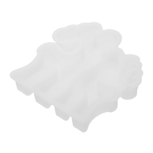 Operitacx Weihnachts -Elchform Weihnachtsharz-Gießform 3D-Weihnachtsform Weihnachtshandwerksform Silikonform Ornamente Silikonform Rentier Figur Kieselgel Weiß von Operitacx