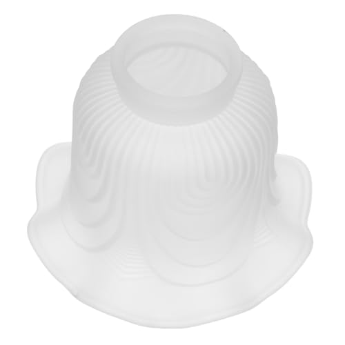 Operitacx Weißer Glasschirm mit Lochdurchmesser Kleine Langlebige Blüten-form Deckenlampe für Wohnzimmer und Schlafzimmer Reverse Öffnung für Fokussiertes Licht Modernes Design Operitacx Weißer Glasschirm mit Lochdurchmesser Kleine Langlebige Blüten-form Deckenlampe für Wohnzimmer und Schlafzimmer Reverse Öffnung für Fokussiertes Licht Modernes Design von Operitacx