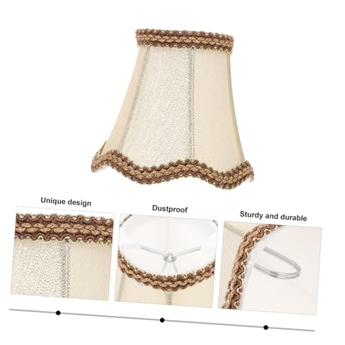 Operitacx Wellenförmiger Stofflampenschirm Innenbereich Dekorativer Lampenschirm Diffusor Stofflampenüberzug Stilvoller Lampenschirm für Schlafzimmer Wohnzimmer und Büro Operitacx Wellenförmiger Stofflampenschirm Innenbereich Dekorativer Lampenschirm Diffusor Stofflampenüberzug Stilvoller Lampenschirm für Schlafzimmer Wohnzimmer und Büro von Operitacx