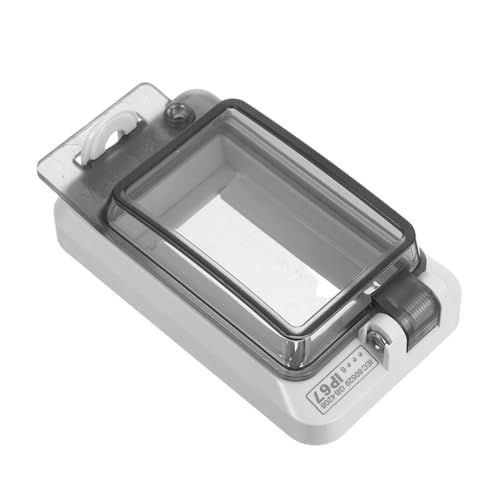 Operitacx Wetterfeste Schutzbox für Wege Verteiler Transparente Leichte Abzweigdose mit Manipulationssicherem Design Outdoor Breaker Schutz für Steckdosen und Ladestationen von Operitacx